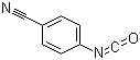 结构式 CAS# 40465-45-0, 4-氰基苯异氰酸酯; 对氰基苯基异氰酸酯
