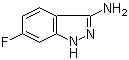 结构式 CAS# 404827-75-4, 6-氟-1H-吲唑-3-胺