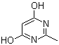 structure of CAS# 40497-30-1, 4,6-Dihydroxy-2-methylpyrimidine;2-Methyl-4,6-pyrimidinedione