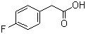 4-氟苯乙酸分子结构 (CAS 405-50-5)