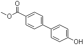 4'-羟基-4-联苯羧酸甲酯分子结构 (CAS 40501-41-5)