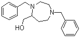 Hexahydro-1,4-bis(phenylmethyl)-1H-1,4-diazepine-5-methanol molecular structure (CAS 405160-72-7)