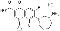 Besifloxacin hydrochloride molecular structure (CAS 405165-61-9)
