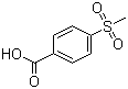 结构式 CAS# 4052-30-6, 4-甲砜基苯甲酸; 对甲砜基苯甲酸