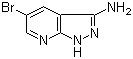 5-Bromo-1H-pyrazolo[3,4-b]pyridin-3-amine molecular structure (CAS 405224-24-0)