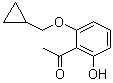 结构式 CAS# 405239-70-5, 1-[2-(环丙基甲氧基)-6-羟基苯基]乙酮