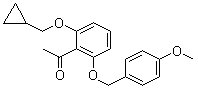 1-[2-(Cyclopropylmethoxy)-6-[(4-methoxyphenyl)methoxy]phenyl]ethanone molecular structure (CAS 405239-71-6)