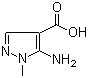 5-氨基-1-甲基吡唑-4-甲酸分子结构 (CAS 4058-91-7)