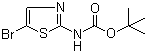 N-Boc-2-amino-5-bromothiazole molecular structure (CAS 405939-39-1)