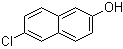 structure of CAS# 40604-49-7, 2-Chloro-6-naphthol;6-Chloronaphthalen-2-ol; NSC 76587