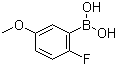 2-Fluoro-5-methoxyphenylboronic acid molecular structure (CAS 406482-19-7)