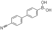 结构式 CAS# 406482-73-3, 4'-氰基联苯-4-基硼酸
