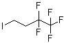 structure of CAS# 40723-80-6, 1-Iodo-3,3,4,4,4-pentafluorobutane;1,1,1,2,2-Pentafluoro-4-iodobutane; 1,1,2,2-Tetrahydroperfluorobutyl iodide; 2-(Perfluoroethyl)ethyl iodide; 3,3,4,4,4-Pentafluorobutyl iodide; 4-Iodo-1,1,1,2,2-pentafluorobutane; Perfluoroethylethyl iodide