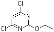 结构式 CAS# 40758-65-4, 2-乙氧基-4,6-二氯嘧啶