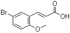 5-Bromo-2-methoxycinnamic acid molecular structure (CAS 40803-53-0)