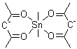 Dimethylbis(2,4-pentanedionato)tin molecular structure (CAS 40866-48-6)