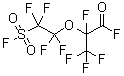 结构式 CAS# 4089-57-0, 2,3,3,3-四氟-2-[1,1,2,2-四氟-2-(氟磺酰基)乙氧基]丙酰氟