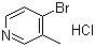 4-Bromo-3-methylpyridine hydrochloride molecular structure (CAS 40899-37-4)