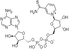 3-氨基硫酰基吡啶嘌呤二核苷分子结构 (CAS 4090-29-3)