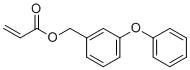 structure of CAS# 409325-06-0, (3-Phenoxyphenyl)methyl prop-2-enoate