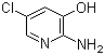 2-氨基-3-羟基-5-氯吡啶分子结构 (CAS 40966-87-8)
