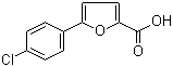 5-(4-氯苯基)-2-糠酸分子结构 (CAS 41019-45-8)