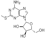 2-(甲硫基)腺苷分子结构 (CAS 4105-39-9)