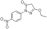 结构式 CAS# 4105-90-2, 1-(4-硝基苯基)-3-乙氧基-5-吡唑酮