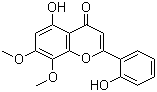 结构式 CAS# 41060-16-6, 黄芩黄酮 I