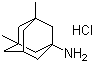 structure of CAS# 41100-52-1, Memantine hydrochloride;1,3-Dimethylaminoadamantane hydrochloride; 3,5-Dimethyl-1-aminoadamantane hydrochloride; 3,5-Dimethyltricyclo(3.3.1.1(3,7))decan-1-amine hydrochloride