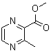 structure of CAS# 41110-29-6, 3-Methylpyrazine-2-carboxylic acid methyl ester;Methyl 3-methylpyrazine-2-carboxylate