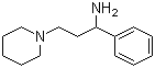 结构式 CAS# 41208-24-6, 1-(3-氨基-3-苯丙基)哌啶