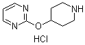 2-(Piperidin-4-yloxy)pyrimidine hydrochloride molecular structure (CAS 412293-92-6)