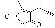 4-Hydroxy-3-methyl-2-(2-propynyl)-2-cyclopentene-1-one molecular structure (CAS 41301-27-3)