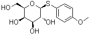 4-甲氧基苯基 1-硫代-beta-D-吡喃半乳糖苷分子结构 (CAS 41341-62-2)