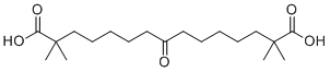 2,2,14,14-Tetramethyl-8-oxopentadecanedioic acid molecular structure (CAS 413624-71-2)