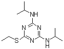structure of CAS# 4147-51-7, Dipropetryn;2-Ethylthio-4,6-bis(isopropylamino)-5-triazine; 2-Ethylthio-4,6-bis(isopropylamino)-s-triazine; Cotofor; GS 16068; Sancap