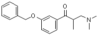 3-Dimethylamino-1-(3-benzyloxyphenyl)-2-methyl-1-propanone molecular structure (CAS 41489-62-7)