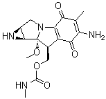 [1aS-(1aalpha,8beta,8aalpha,8balpha)]-6-Amino-1,1a,2,8,8a,8b-hexahydro-8a-methoxy-5-methyl-8-[[[(methylamino)carbonyl]oxy]methyl]-azirino[2',3':3,4]pyrrolo[1,2-a]indole-4,7-dione molecular structure (CAS 41515-32-6)