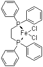 structure of CAS# 41536-18-9, [1,2-Bis(diphenyphosphino)ethane]dichloroiron(II);Dichloro[1,2-bis(diphenylphosphino)ethane]iron