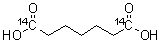 庚二酸-1,7-<sup>14</sup>C<sub>2</sub>分子结构 (CAS 4154-51-2)