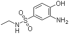 structure of CAS# 41606-61-5, 2-Amino-4-N-ethylsulfonamide phenol ;3-Amino-N-ethyl-4-hydroxybenzene-1-sulfonamide