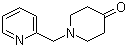 1-((吡啶-2-基)甲基)-4-哌啶酮分子结构 (CAS 41661-56-7)