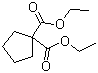 1,1-环戊烷二甲酸二乙酯分子结构 (CAS 4167-77-5)