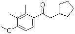2-Cyclopentyl-1-(4-methoxy-2,3-dimethylphenyl)ethanone molecular structure (CAS 41715-81-5)