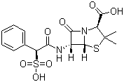 磺苄西林分子结构 (CAS 41744-40-5)