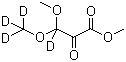 3-甲氧基-3-(甲氧基-d3)-2-氧代-3-d-丙酸甲酯分子结构 (CAS 41744-89-2)