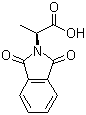(S)-2-邻苯二甲酰亚氨基丙酸分子结构 (CAS 4192-28-3)