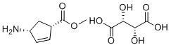 structure of CAS# 419563-22-7, (1S,4R)-Methyl 4-aminocyclopent-2-enecarboxylate (2R,3R)-2,3-dihydroxysuccinate