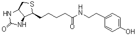 Biotinyl tyramide molecular structure (CAS 41994-02-9)